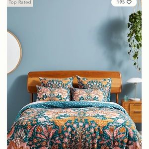 Anthropologie “Mahina” Jungle Print Duvet Cover & Matching Shams